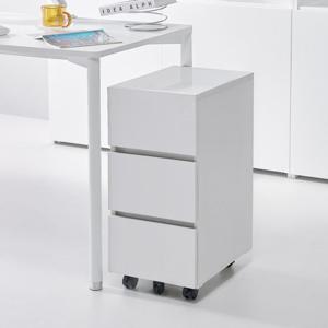 E0자재 HM2058 필웰 3단 슬림 책상서랍장 300