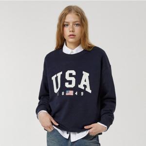 [후아유]남여공용 USA 프린팅 스웨트셔츠 (WHMWF4T02U)