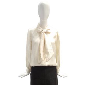 [페이지플린]라운드넥 샤틴 타이 긴팔 블라우스 F5CBL509