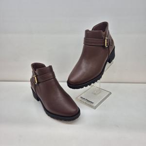 [허시파피]여성 쿠션좋은 4.5cm밸트장식 앵클부츠 FQ604_A