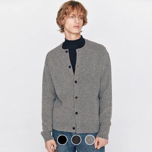 [지오다노/본사] 055924 7gg 메리노울 버튼 크루넥 가디건