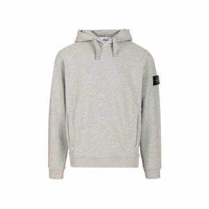 스톤아일랜드 와펜 후드 티셔츠 그레이 남성 K2S15 6100029 S0M20 V0M64