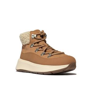 [핏플랍][삼성물산공식]여성 테디 칼라 스웨이드 레이스업 부츠 - 데저트 탄 (FT59K2B18B)