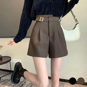 앞 밸트 뒷밴딩 슬랙스 반바지 URD367 핫팬츠 레깅스