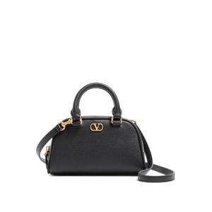 발렌 브이로고 시그니처 그레이니 카프스킨 미니 볼링 백 WP0AX7SNP