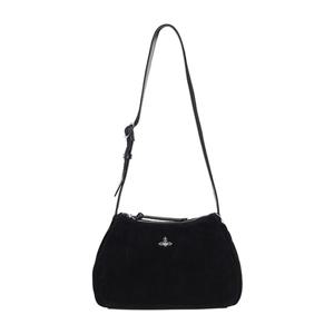 비비안웨스트우드 25FW 블랙 케이트 스웨이드 숄더백 4602000UW L007E N401