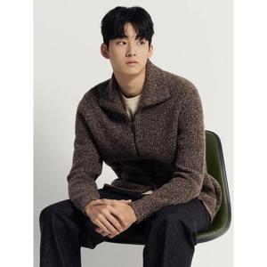 [빈폴멘] 트위드 멜란지 카디건  브라운 (BC5Y5AC43D)