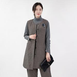 [모슬린]엄마옷 2온스 면 생활한복롱조끼 516FGH040 마담/중년여