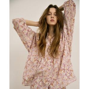 아떼바네사브루노 여성 25SS 백화점BEST시즌오프 아이보리 플라워 긴팔 블라우스 VLBL5B219IV