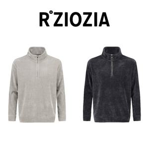 [리얼지오지아][2컬러] 25FW 데일리 세미오버핏 셔닐원단 반집업 티셔츠 ADF4TT1801 CM9344