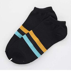 3켤레 삼색링글 검정색 남자 발목양말