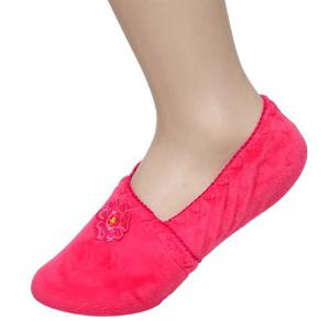 (크로바)보들보들하고 따뜻한 촉감 꽃자수 여성 덧신