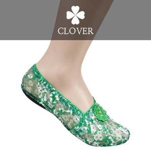 (크로바)망사 플라워 미끄럼 방지 숙녀덧신