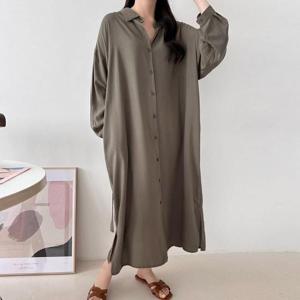 빅사이즈 505 모던걸풀오픈로브원피스 DARU479