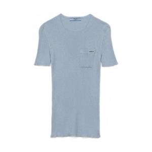 25 FW 프라다 실크 크루 넥 탑 P24Q2MSOOO169G TP444769060