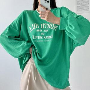 빅사이즈 509 노스라운드오버핏맨투맨 DNMV358