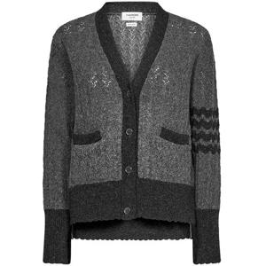 사선 브이넥 가디건 매드그레이 FKC533A Y1026 035