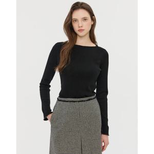 질스튜어트 뉴욕 여성 25FW 시즌오프 블랙 글리터장식 폴리혼방 니트 JSSW5D360BK