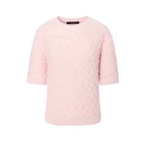 질스튜어트 뉴욕 여성 25FW 시즌오프 핑크 글리터장식 나일론혼방 반팔니트 JSSW5D320P2