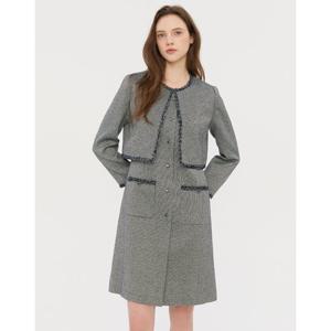 질스튜어트 뉴욕 여성 25FW 시즌오프 네이비 포켓 트위드원피스 JSDR5D200N2