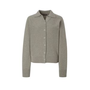 질스튜어트 뉴욕 여성 25FW 카키 멜란지 울캐시미어혼방 가디건 JSSW5D200K5