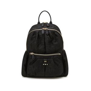 [닥스핸드백] 블랙 플라워 패턴 원단 백팩 DCBA6E503
