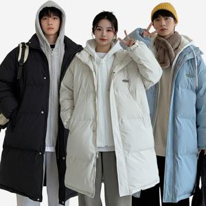 아이에스이랩 / 남녀공용 롱패딩 오버핏 데일리 겨울 아우터 I4JK122