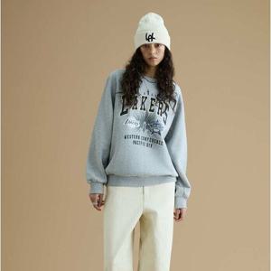 [NBA] LAL 라글란 컬러블록 기모 맨투맨 N254TS043P