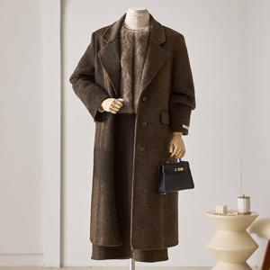 [커스텀에이블] 울 헤링본 롱 핸드메이드코트_T2512CT009D