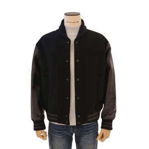 FW 블랙 패딩내피 염소가죽 캐시미어 블루종 점퍼 재킷 RPMGLU02AJD