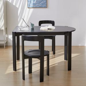 [베스트리빙] 오르 반타원 원목 식탁식탁세트(원목의자2개)