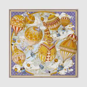 루이비통 스카프 프롬 더 클라우드 스퀘어 90 모노그램 다미에 M96866