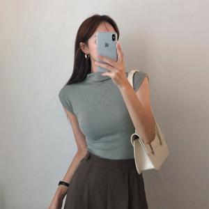 여성 반목티 슬림 돌만 레이온 이너티