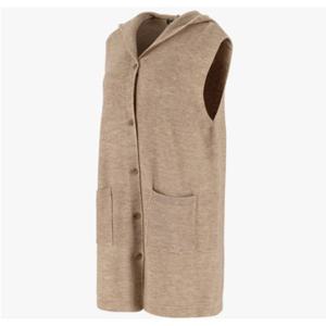 [피에이티]오픈형 니트 후드 롱 베스트 1J83102