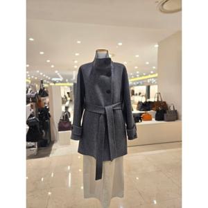 [에이비에프지]모직 하이넥 핸드메이드 하프 코트 AGNA1QJ04A