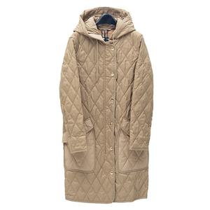 (명품) 버버리 다이아몬드 퀼팅 후드 코트 804871