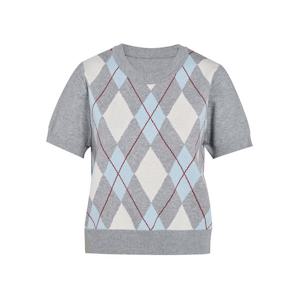 [제이제이 지고트]아가일 반팔 니트 GS2N1PO241