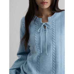 (356151SMAQ) [에잇세컨즈] 포인텔 스트링 풀오버  스카이 블루