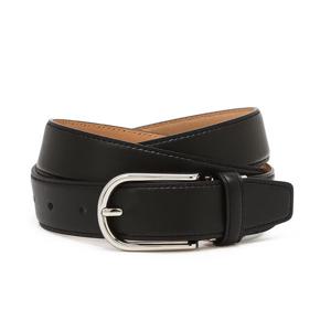 [헤지스]헤지스 블랙 단색 소가죽 벨트 WUBE5E205BK
