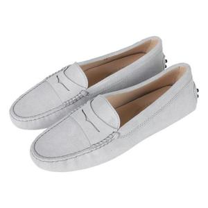 토즈 여성 고미노 드라이빙 슈즈 화이트스웨이드 XXW00G00010RE0B215