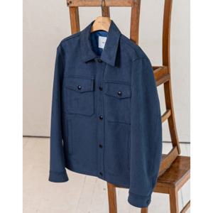 헤지스자켓 VQA HZJU4D677T2 터콰이즈 블루 에코 스웨이드 트러커