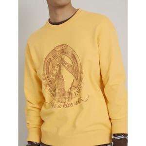 [빈폴멘] 적토마 그래픽 포인트 스웨트 셔츠 - 머스타드 (BC6141C51G)