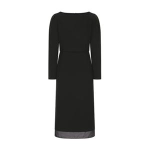 (올리브데올리브)OW6SO1620 오간자 배색 롱슬리브 슬림 원피스