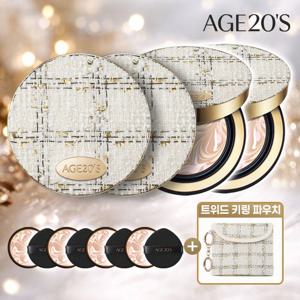 에이지투웨니스 앰플 팩트 본품4+리필4+멀티파우치