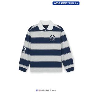 [MLB키즈US] (7APQV0161-50NYS) 바시티 럭비 티셔츠 아동티셔츠 키즈티셔츠
