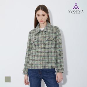 [올리비아로렌]트위드 카라 자켓__VVPFU4S1361