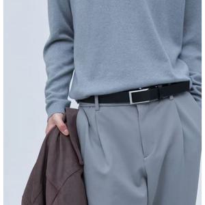 [질스튜어트핸드백][길이조절가능]블랙 버클장식 소가죽 자동벨트 JUBE6E252 BK