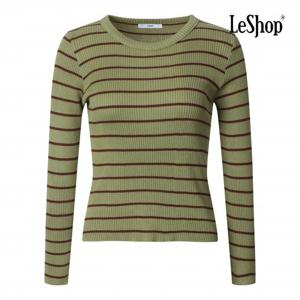 [르샵] 라운드넥 스트라이프 골지 니트 (BQ2KP001A)