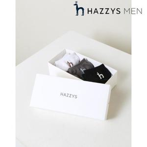 헤지스 남성 (HZSS6E806) 체크 면혼방 발목양말3종세트