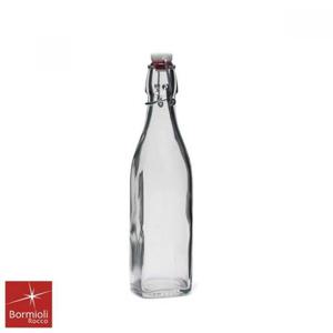보르미올리 사각 스윙유리병 500ml 투명 유리밀폐용기